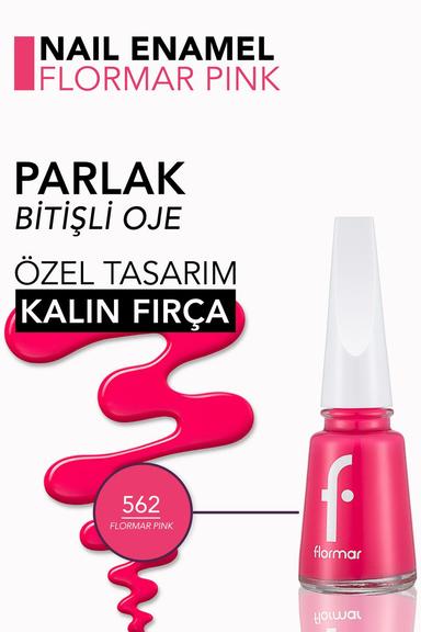 Flormar Nail Enamel Maxi Brush 562: Flormar Pink